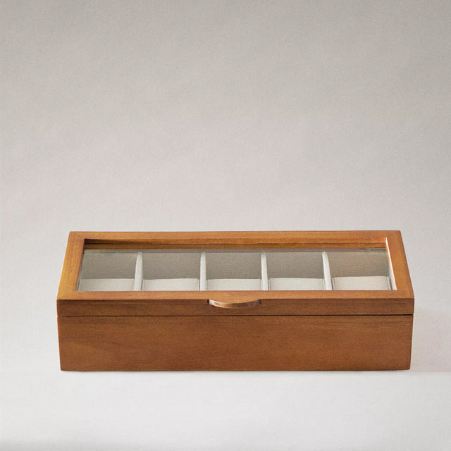 vintage-solid-wood-watch-storage-box-with-transparent-lid-0627