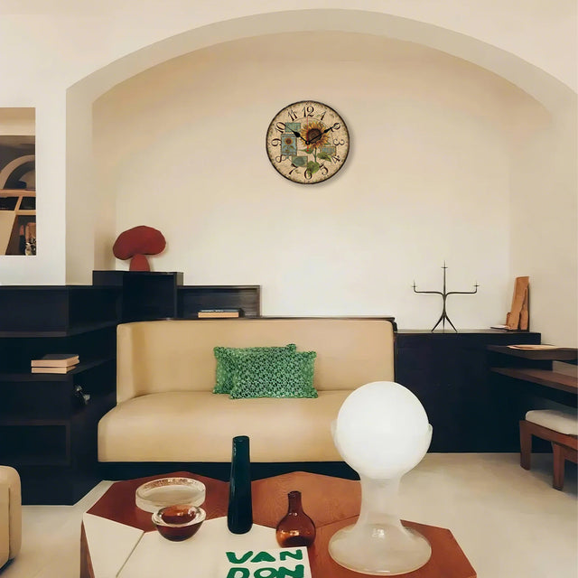 wall clock in the living room