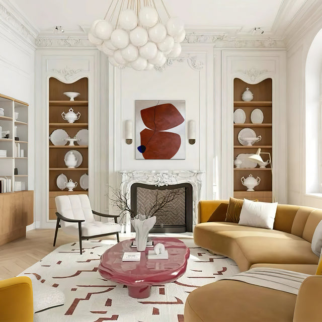 wall painting in living room