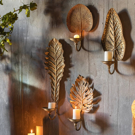 wall sconce candle holder on the wall