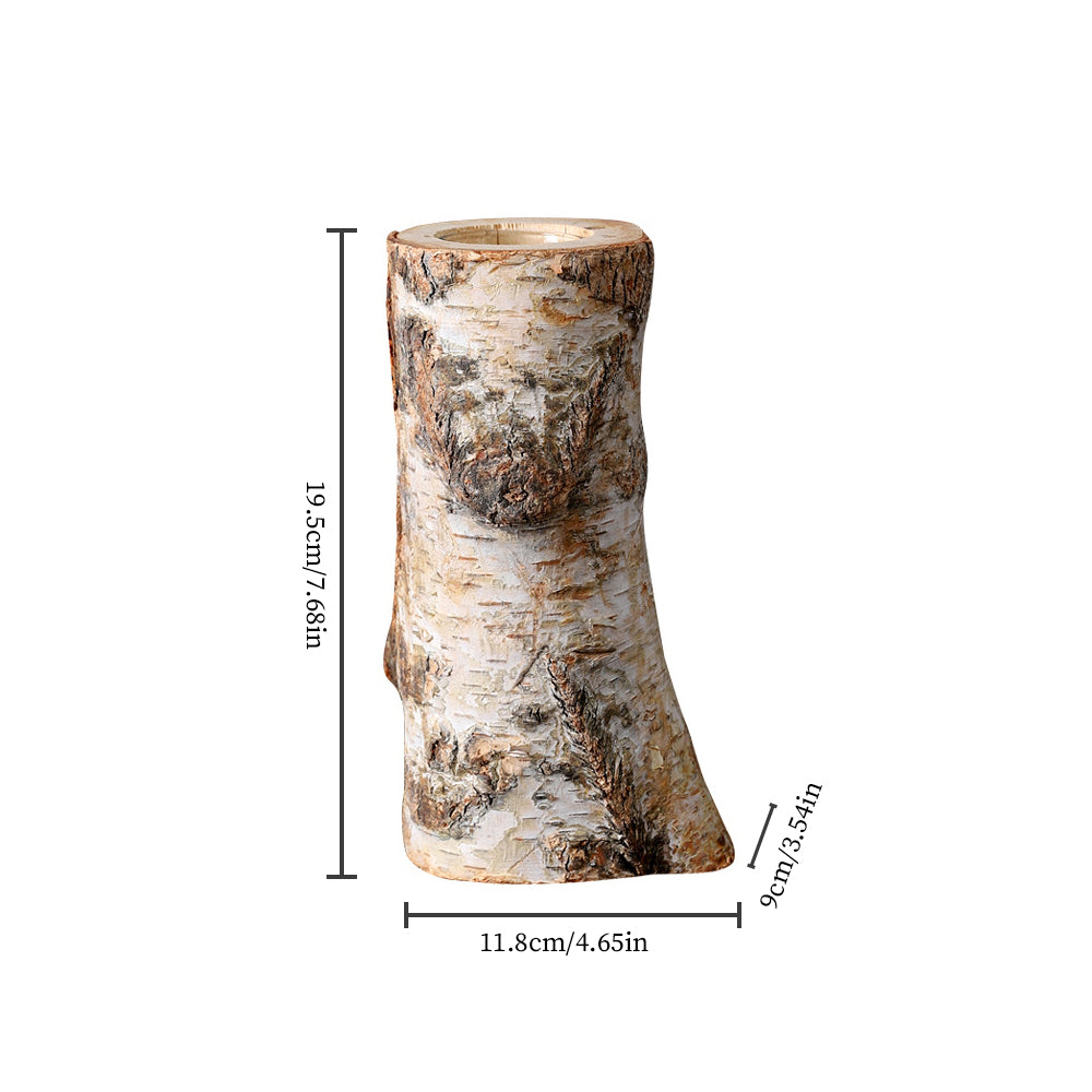 white birch candle holder size chart