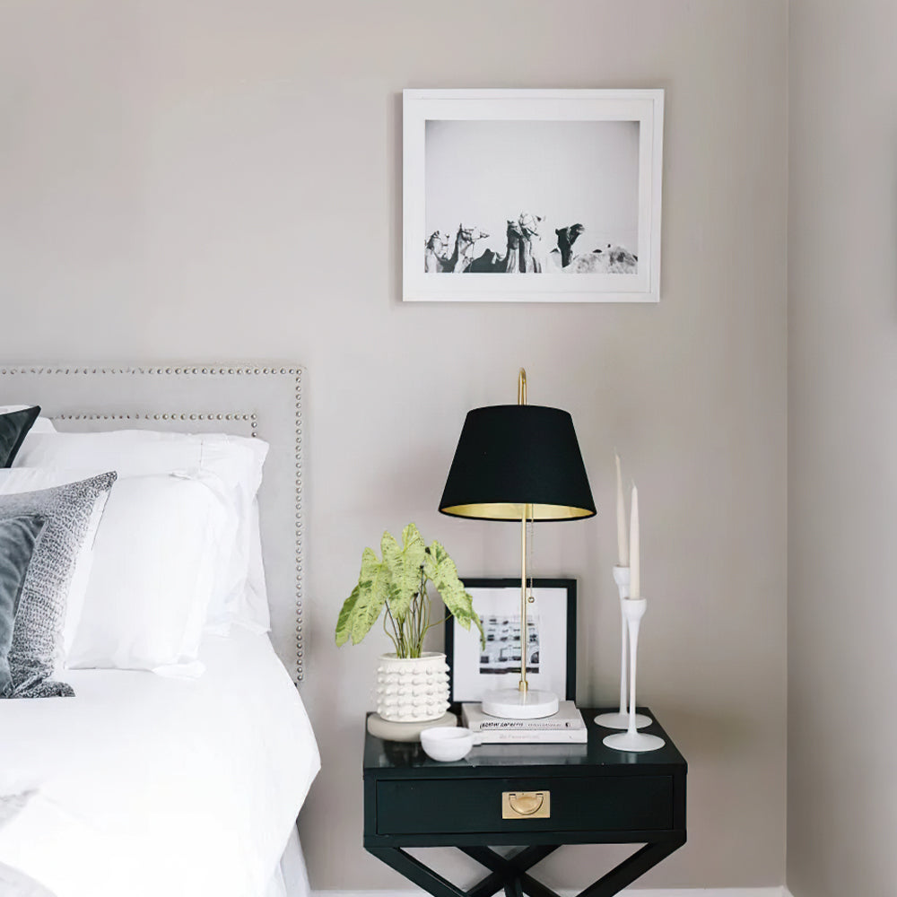 white cement dotted planter in the bedroom