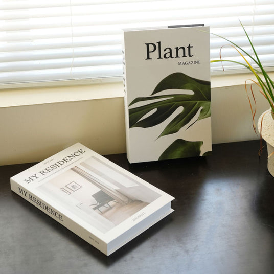 white decorative book details