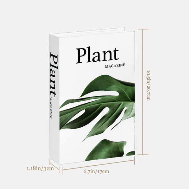 white decorative book size chart