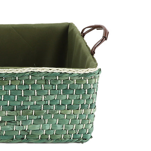 wicker storage basket details