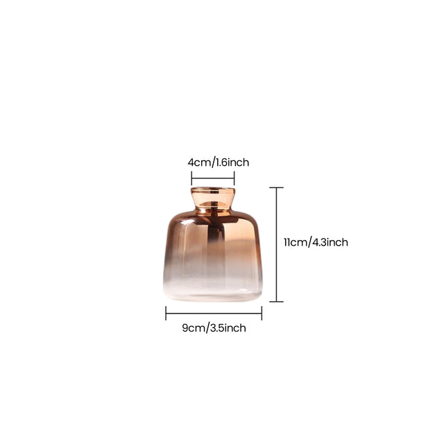 wide rose gold vase dimensions size chart