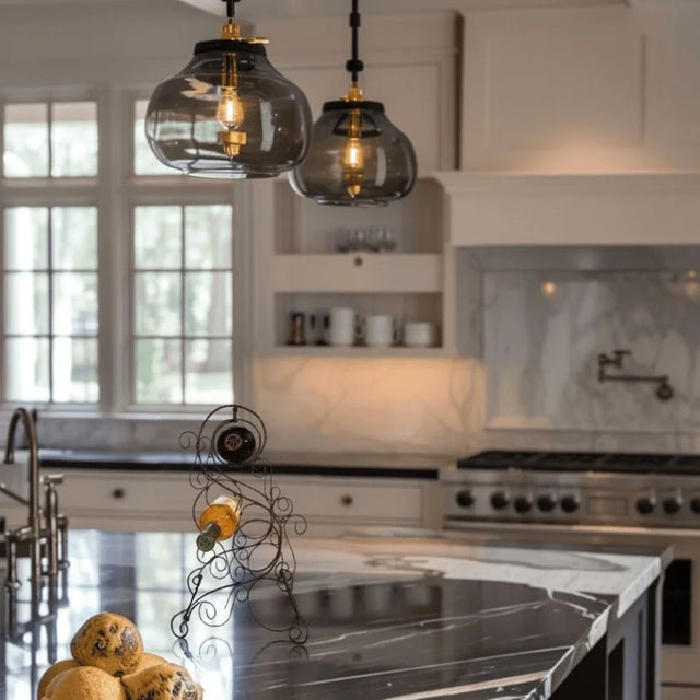 wine rack in kitchen