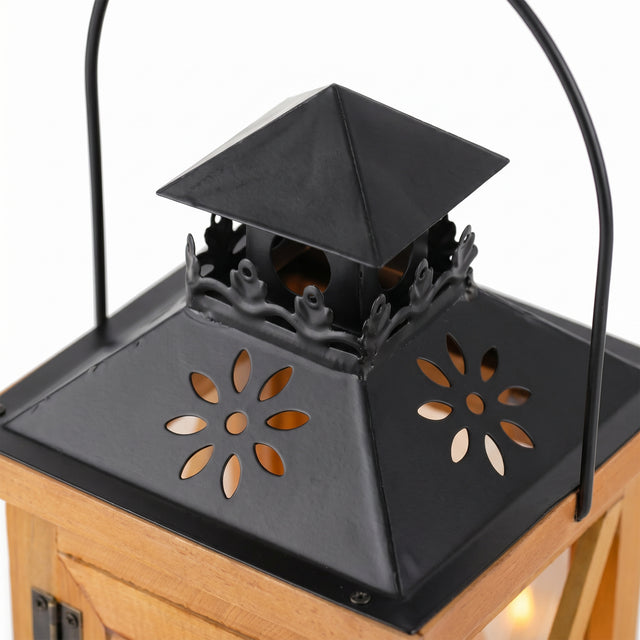 wood- antern top closeup