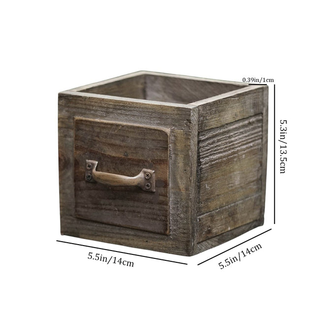 wood planter box 1 drawer size chart