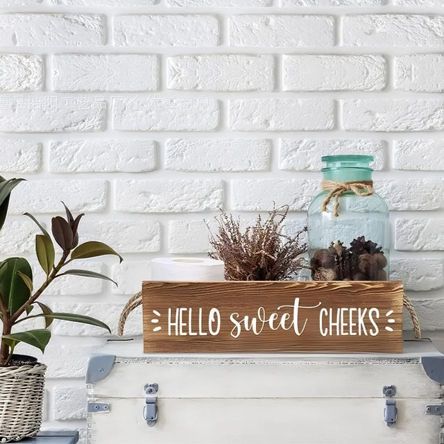 wood storage box holding items