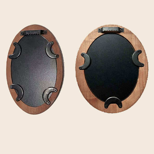 wooden bird themed picture frame back details