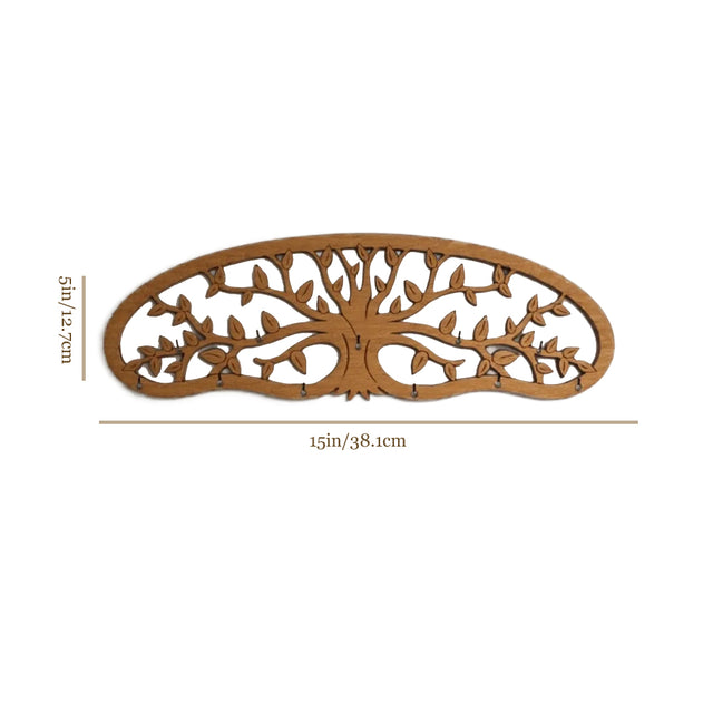 wooden botanical display rack size chart