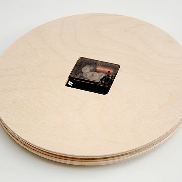 wooden decorative wall clock with hanging rope back details