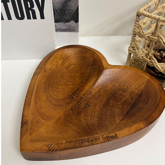 wooden prayer bowl details