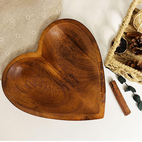 wooden prayer bowl on the table