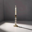 wooden roman column decorative candlestick