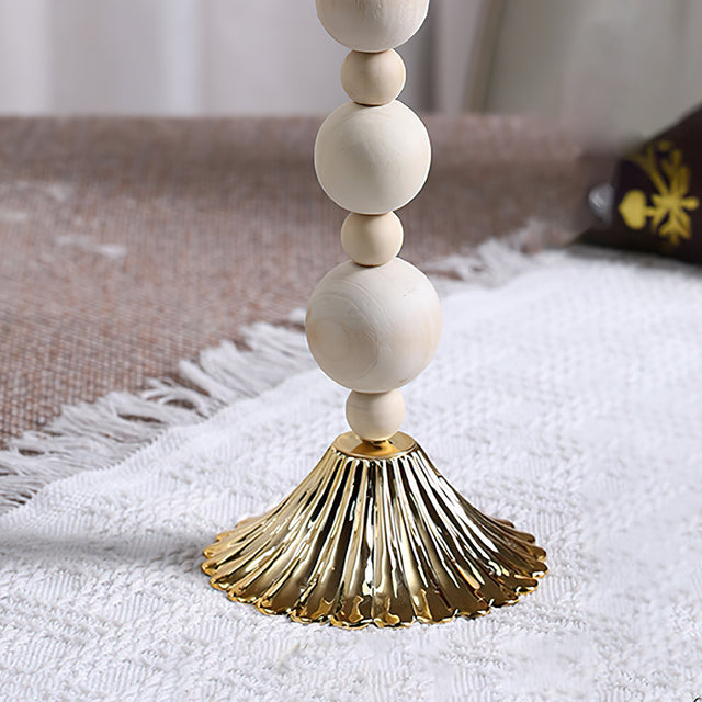 wooden roman column decorative candlestick details