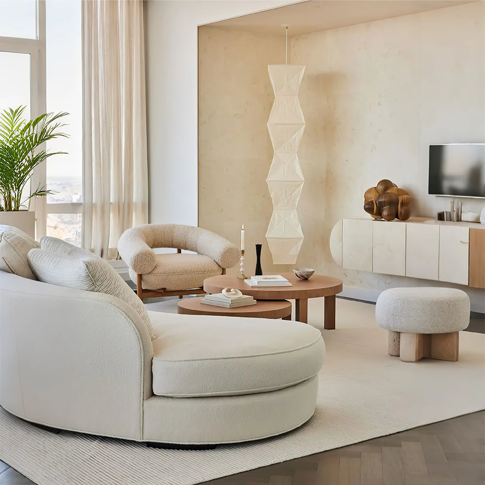 wooden roman column decorative candlestick in the living room