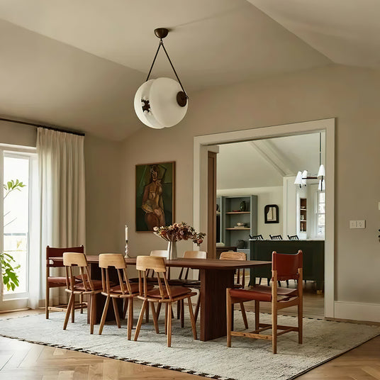 wooden roman column decorative candlestick on the dining table