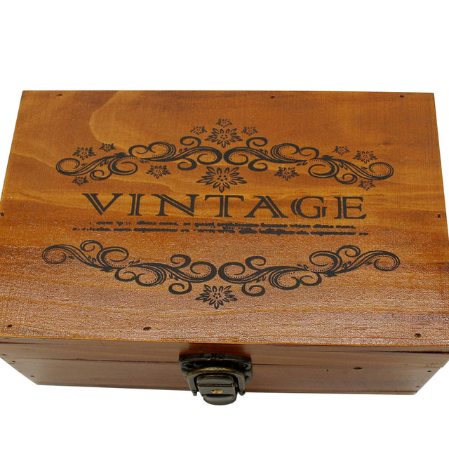 wooden storage box details