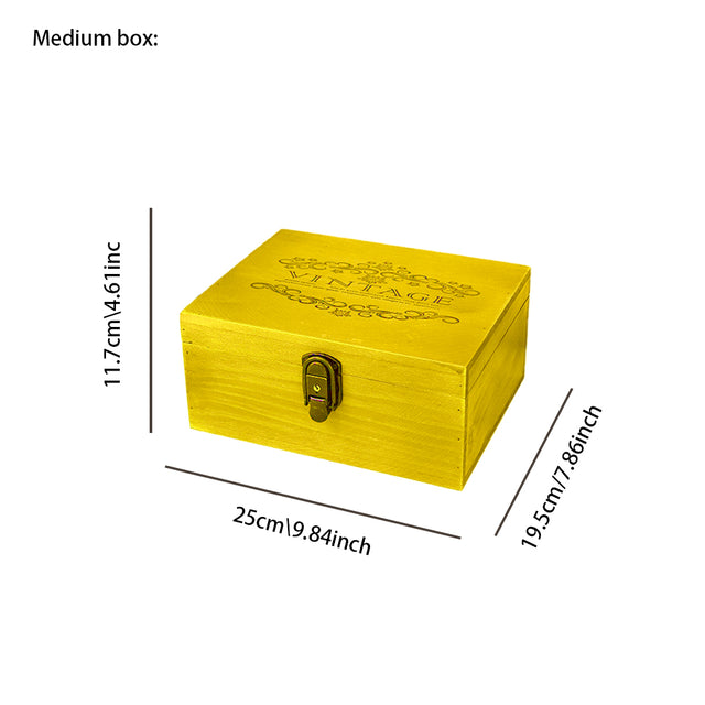 wooden storage box size chart