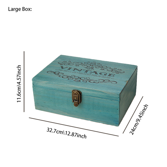 wooden storage box size chart