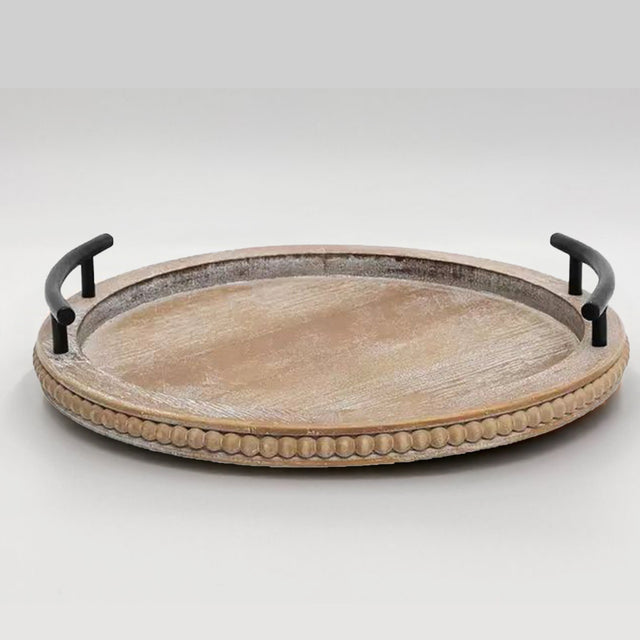 wooden tray on the table