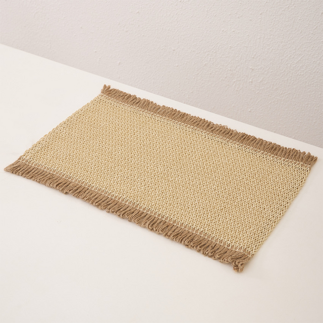 woven square table mat