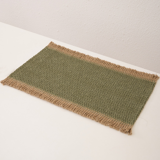 woven square table mat