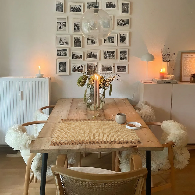 woven square table mat placed on the dining table