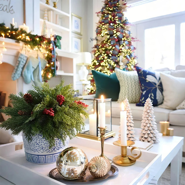 wrought iron teacup candle holder in the living room