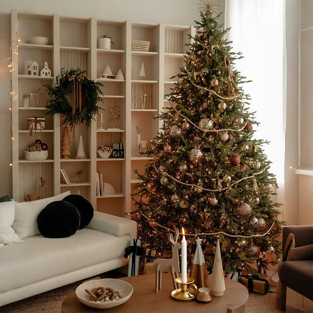 wrought iron teacup candle holder with christmas tree