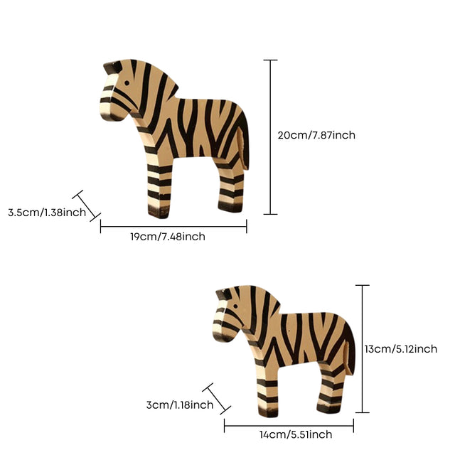 zebra sculpture side angle detail