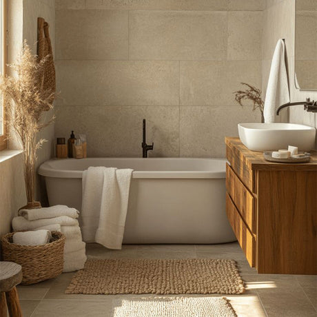 bath essentials to create a spa like bathroom