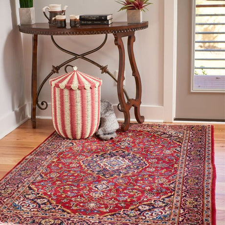 oriental rug on the floor