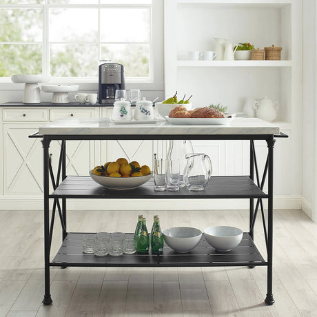 a busy but efficient small kitchen