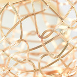 3 piece gold hollow out iron candle holder set details