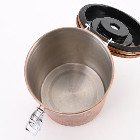 304 stainless steel brown cylinder storage jar details