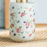 Floral Ceramic Soap Dispenser