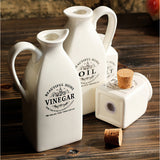 4 piece ceramic seasoning bottle set details
