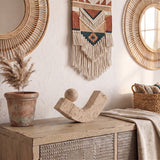Abstract Arch Sculpture On Wooden Chest