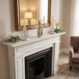 Abstract Couple Sculpture On Marble Mantel