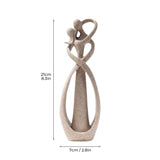 Abstract Couple Sculpture With Size Markings