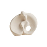 Abstract Figure Ceramic Ring Sculpture