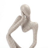 Abstract Figure Head And Hand Close Up