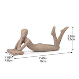 Abstract Reading Figure Sculpture With Size