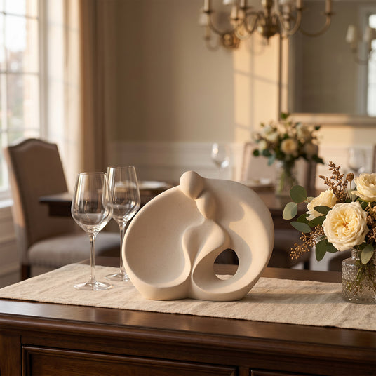 Abstract Sculpture On Dining Console