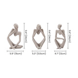 Abstract Thinker Set With Size Markings