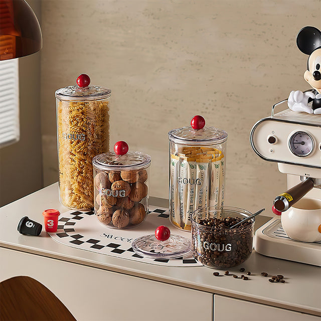 Airtight Food Storage Canisters Kitchen Storage Jar Besides The Coffee Machine 081234