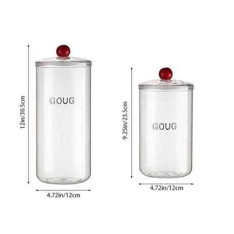 Airtight Food Storage Canisters Kitchen Storage Jar Size Chart 1 081234